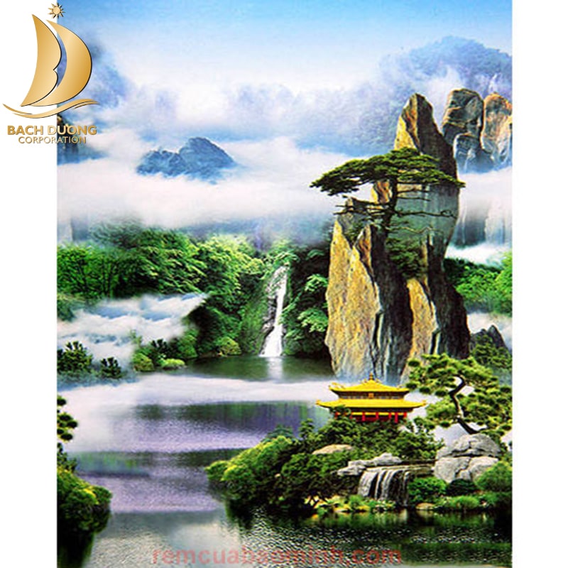 Rèm cuốn in tranh sử dụng công nghệ in UV hiện đại