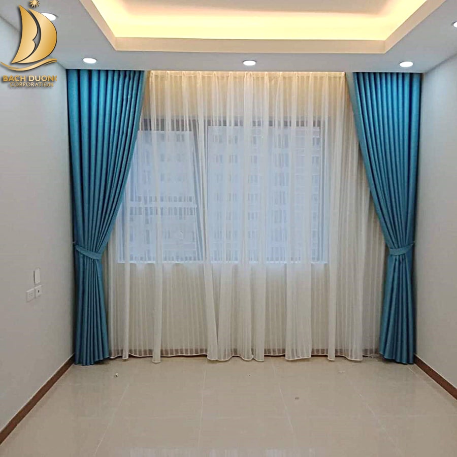 Rèm vải một màu cản sáng hiệu quả